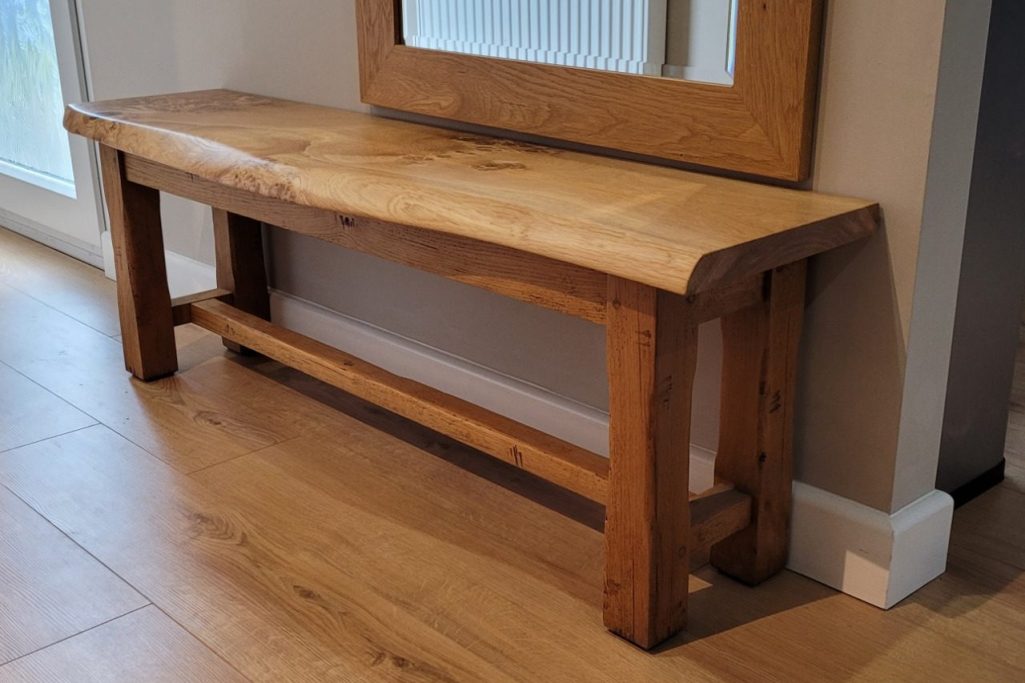 English Oak bench rustic