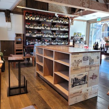 Bespoke Cellar Door Wines till unit shelving