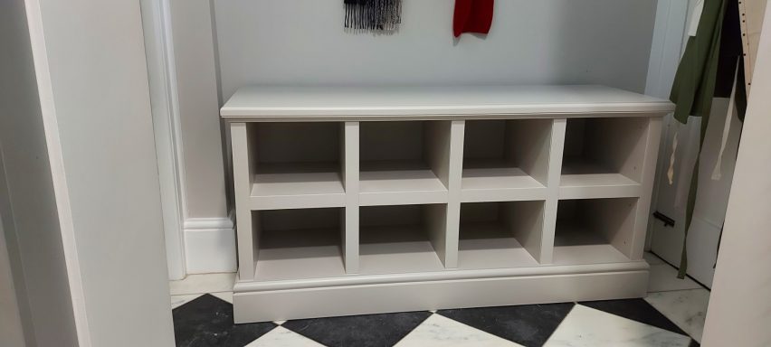 Boot-rack, Purbeck Stone paint finish