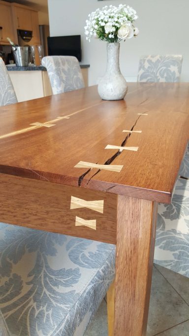 English Brown Oak dining table